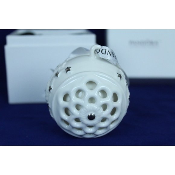 Pandora 2011 Christmas Snow Ball Ceramic Annual Limited Edition Ornament In Box - Picture 4 of 9
